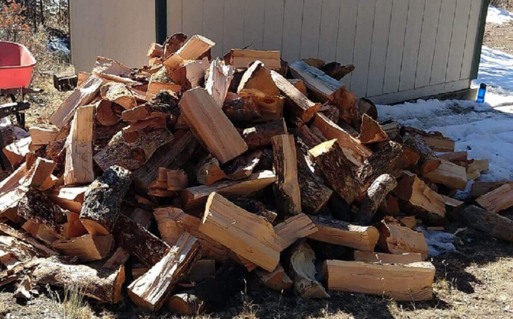 Wood ready for the fire