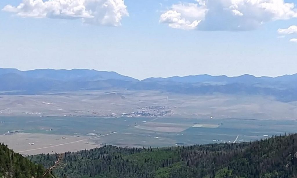 Valley view from 10700 feet