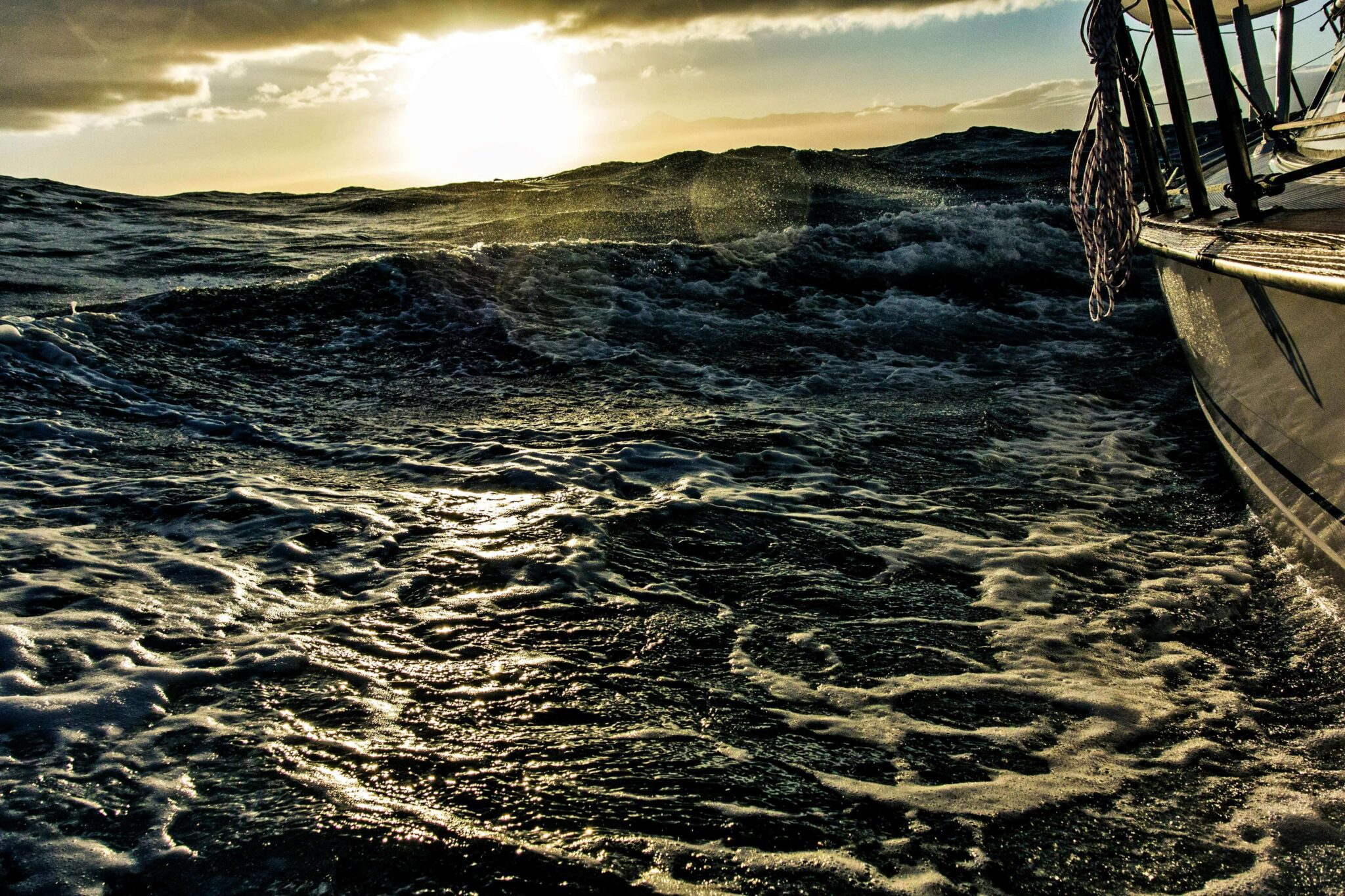 boat with waves